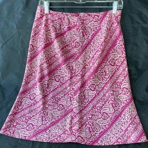 Beautiful Ann Taylor Silk Skirt Size 6P